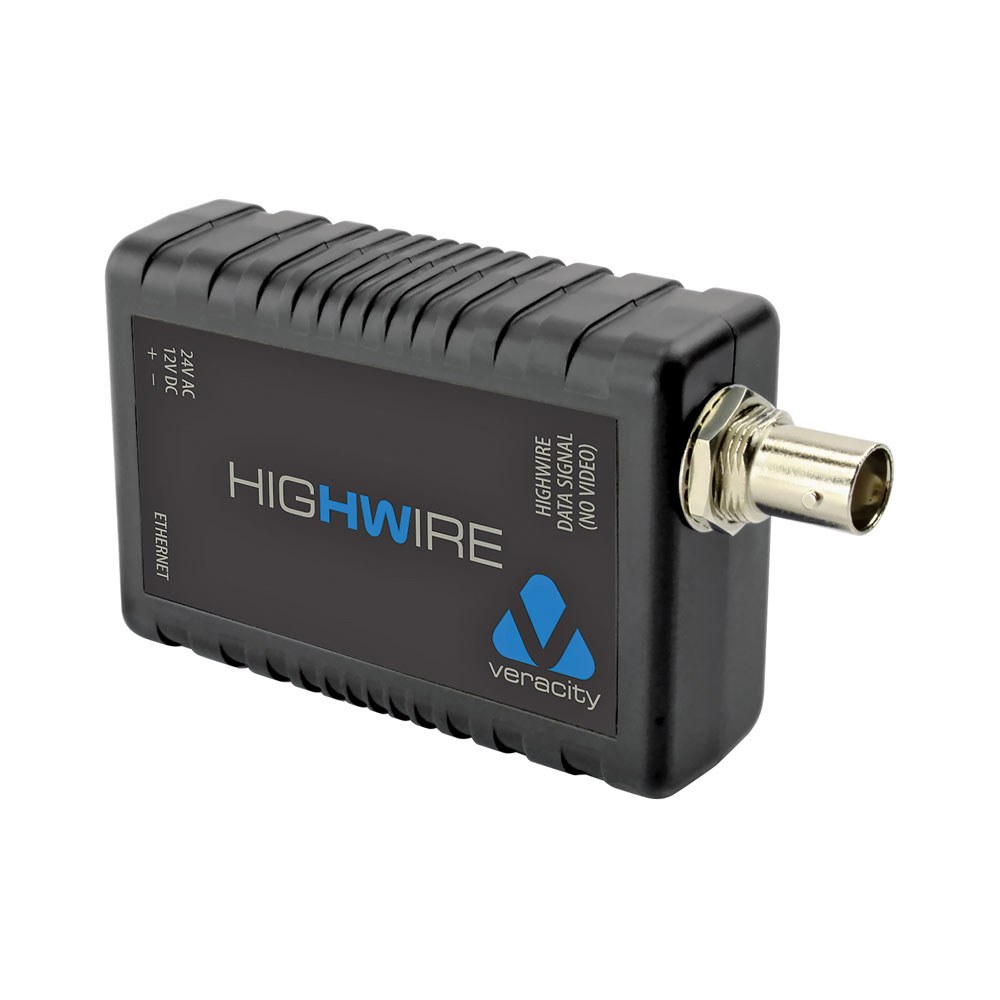 VERACITY HIGHWIRE HIGH-SPEED ETHERNET OVER COAX VIDEO CABLE (SINGLE UNIT)