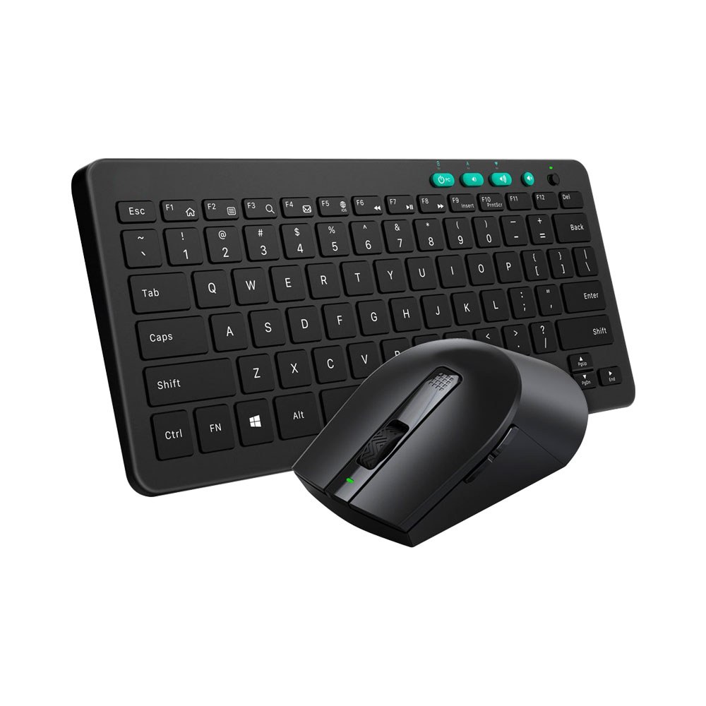Zoweetek - RKM709 82-Key 2.4GHz Wireless Slim Keyboard and Mouse Combo