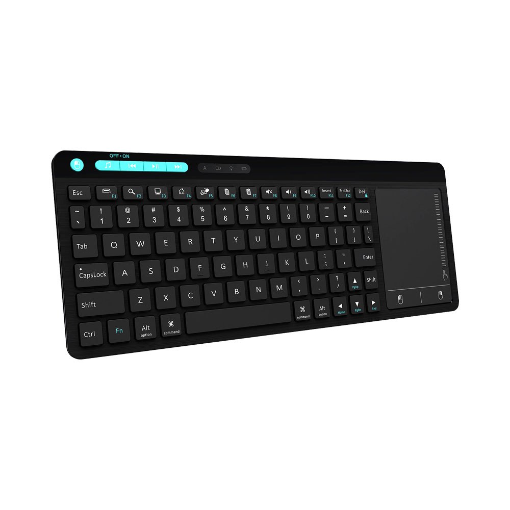 Zoweetek - KBD-ZW-518 83-Key 2.4GHz Wireless Slim Keyboard with Touchpad