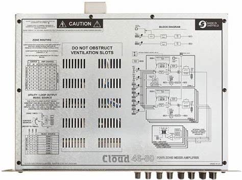 Cloud 46-80T - 4 Zone Integrated Mixer Amplifier — view 3