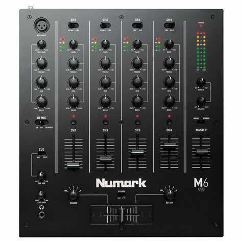 Numark M6 USB - 4-Channel USB DJ Mixer