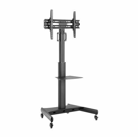 Lumi FS11-46T - Compact Height Adjustable Aluminum TV Cart