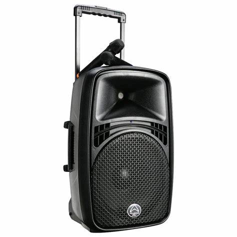 Wharfedale Pro EZ 15A - Portable 15 inch Trolley PA with Bluetooth incl 2 Wireless Mics