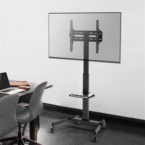 Lumi FS22-44TW - Compact Height Adjustable Steel TV Cart — view 2