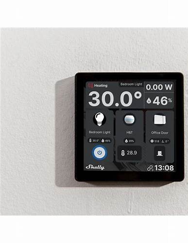 Shelly Wall Display (Black) - Smart Touchscreen for Shelly Control — view 2