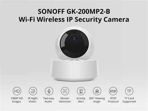 SONOFF GK-200MP2-B - Wi-Fi Wireless IP Security Camera — view 2