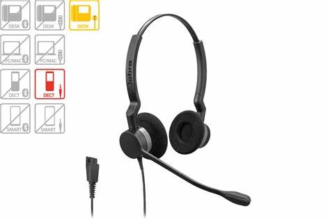 Jabra Biz 2300 – Duo Lightweight Corded Headset with Noise Cancelling — view 2