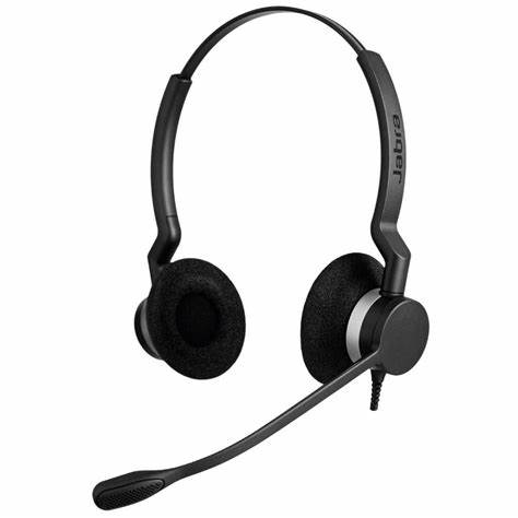 Jabra Biz 2300 – Duo Balanced Lightweight Corded Headset with Noise Cancelling