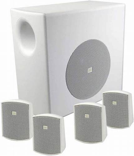JBL C50PACK-WH - Packaged Surface-Mount Subwoofer-Satellite Loudspeaker System (White)
