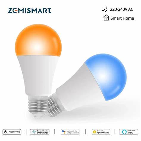 ZEMISmart LED Bulb 9W RGB-CCT 240V (Matter WiFi) — view 4