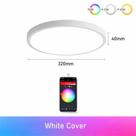 ZEMISmart Smart LED Ceiling Light 24W White (Tuya WiFi) — view 4