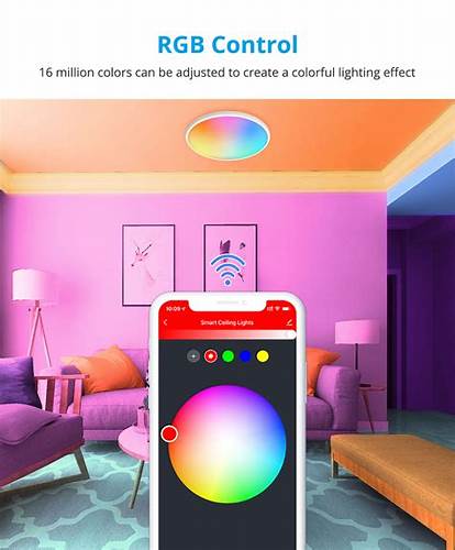 ZEMISmart Smart LED Ceiling Light 24W White (Tuya WiFi) — view 6