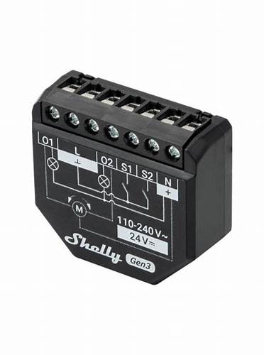 Shelly - 2PM Gen3 Two-Channel Smart Switch With Power Monitoring And Cover Control 16A Total — view 2