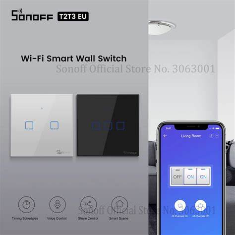 Sonoff Light Switch Black 3CH WiFi RF — view 4