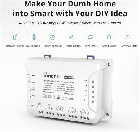Sonoff 4CH Pro R3 Smart Switch WiFi RF — view 4