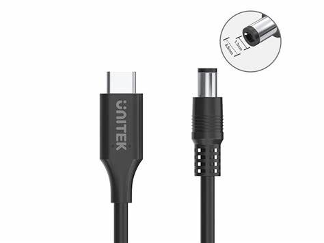 Unitek C14119bk - 1.8m 65W USB Type-C to DC Charging Cable - DC Jack 5.5 × 1.7mm — view 2