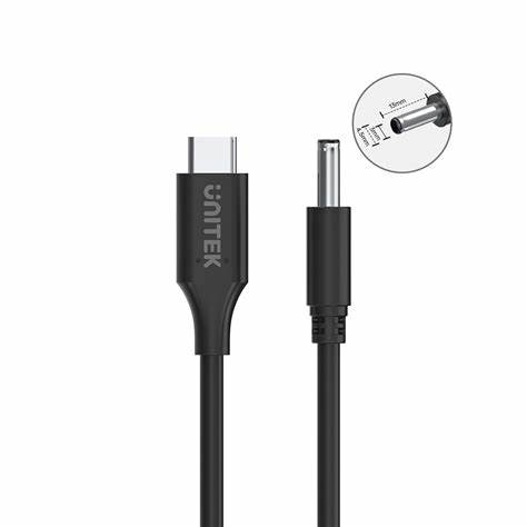 Unitek C14120bk - 1.8m 65W USB Type-C to DC Charging Cable - DC Jack 4.5 × 3.0mm — view 3