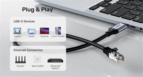 Unitek C18148agy01 - USB Type-C to RJ45 Gigabit Ethernet Console Cable — view 5