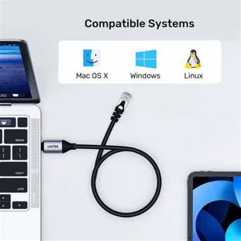 Unitek C18148agy01 - USB Type-C to RJ45 Gigabit Ethernet Console Cable — view 3