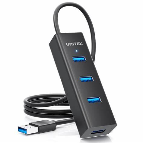 Unitek H1208a - 4-port USB Hub 3 Ports 480mbps 1 Port 5GBps — view 5