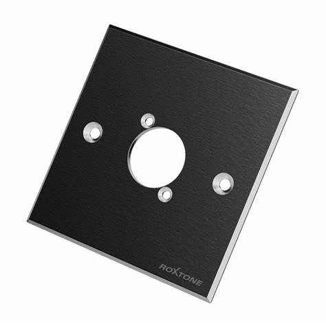 Roxtone Double Silver Blank Wallplate — view 4