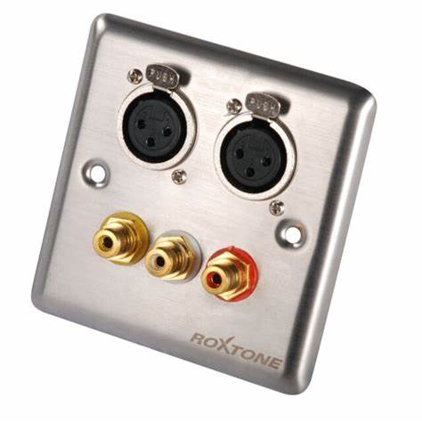 Roxtone Double Silver Blank Wallplate — view 5