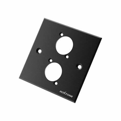 Roxtone Double Silver Blank Wallplate — view 6