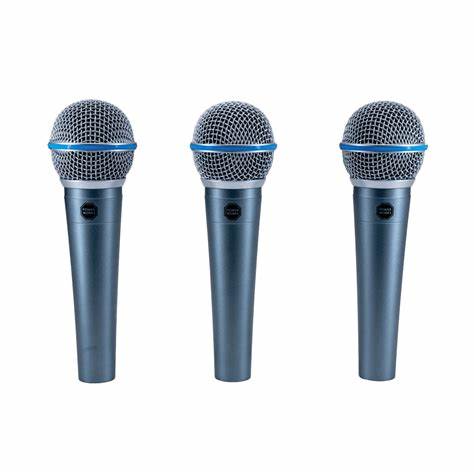 PowerWorks PW-385 - 3 Pack Dynamic Vocal Mic Kit