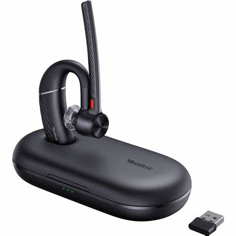 Yealink BH71 Pro Mono Bluetooth Headset With BT51 USB-C-A Dongle And Portable Charging Case
