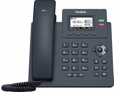 Yealink T31W Desktop IP Phone with built-in Wi-Fi, 10/100Mb Ethernet, Includes PSU