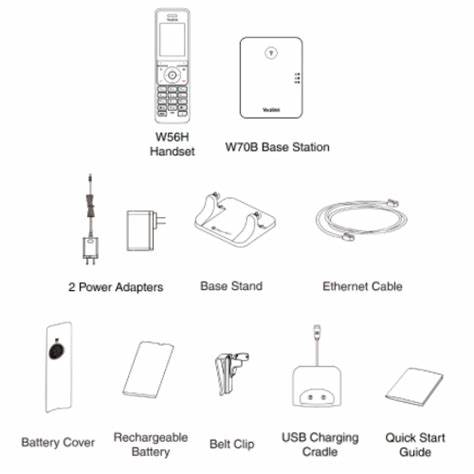Yealink W76P DECT Phone (Incl. W70B Base Station And W56H Handset) — view 4