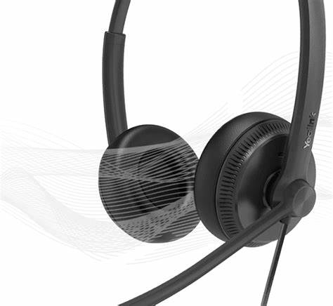Yealink YHS34 Dual Headset With RJ-9 And Leatherette Ear Cushions — view 2