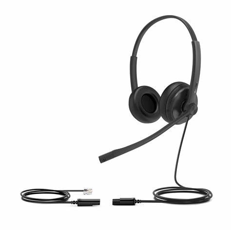 Yealink YHS34 Dual Headset With RJ-9 And Leatherette Ear Cushions — view 4