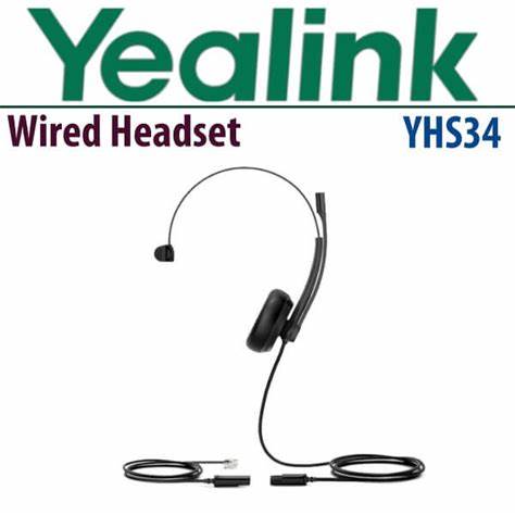 Yealink YHS34 Mono Headset With RJ-9 And Leatherette Ear Cushions — view 7