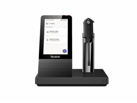 Yealink WH67 DECT Wireless Convertible Headset With Touch Screen Base Station