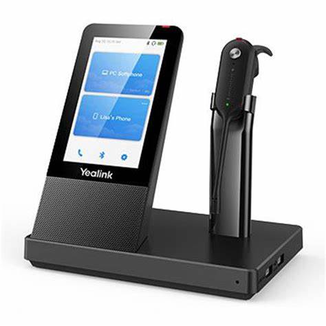 Yealink WH67 DECT Wireless Convertible Headset With Touch Screen Base Station — view 2