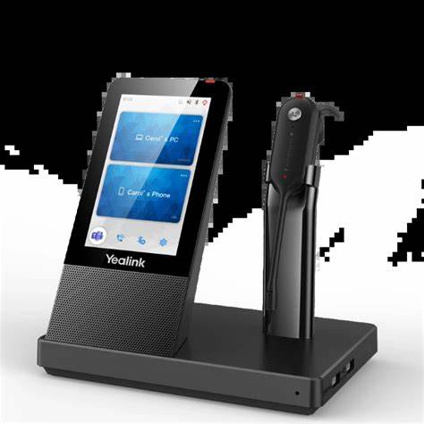Yealink WH67 DECT Wireless Convertible Headset With Touch Screen Base Station — view 3
