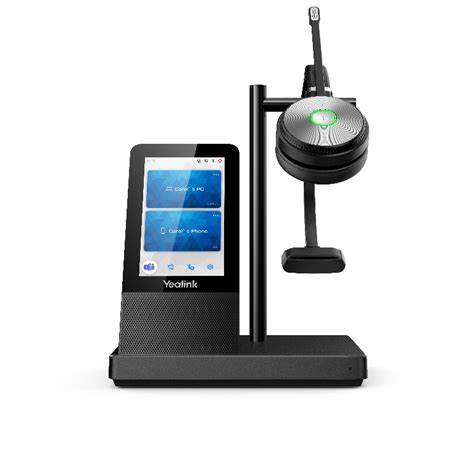 Yealink WH66-Mono DECT Wireless On Ear Mono Headset With Touch Screen Base Station — view 2