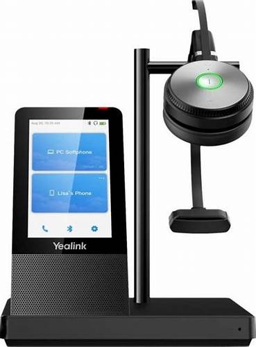 Yealink WH66-Mono DECT Wireless On Ear Mono Headset With Touch Screen Base Station — view 3