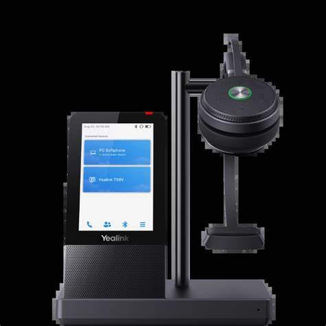 Yealink WH66-Mono DECT Wireless On Ear Mono Headset With Touch Screen Base Station — view 5