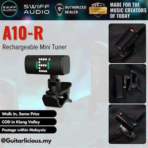 SWIFF Audio A10-R Mini Rechargeable Clip-On Tuner — view 4