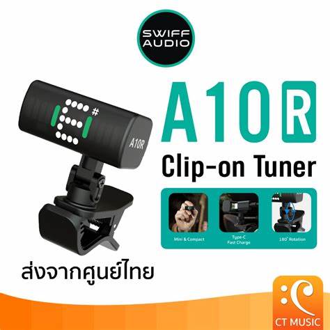SWIFF Audio A10-R Mini Rechargeable Clip-On Tuner — view 2