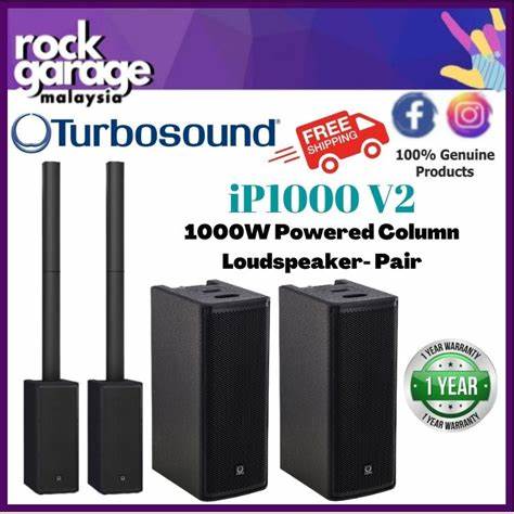 Turbosound IP-1000-V2 1000W Column Speaker System-8″ Sub — view 11