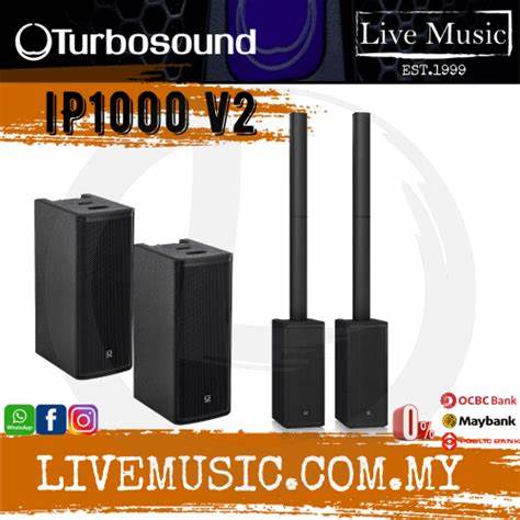 Turbosound IP-1000-V2 1000W Column Speaker System-8″ Sub — view 6