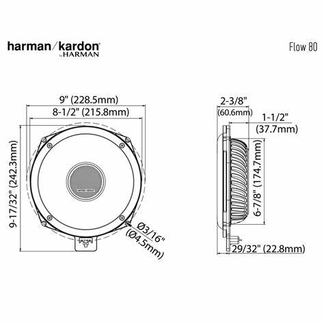 Harman Kardon - Flow 80 8"  Slim Car Subwoofer — view 6