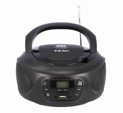 TEAC PC-D220BT Bluetooth FM/CD/USB Boom Box - Black — view 2