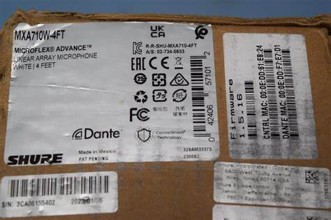 SHURE MXA710W-4FT Linear Array Microphone — view 2