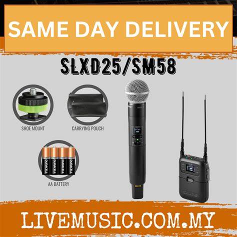 SHURE SLXD25/SM58-G59 Wireless Microphone System — view 4