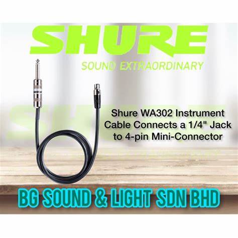 SHURE WA302 Instrument Cable — view 7