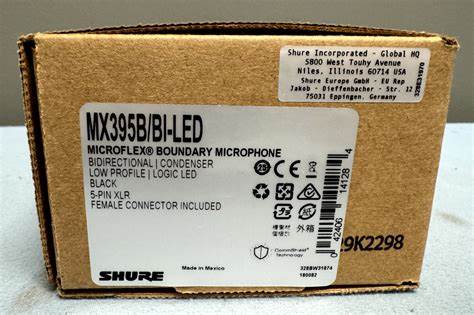SHURE MX395B/BI Microflex Low Profile Boundary Microphone, Bi-Color — view 6